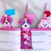Winlyn 24 Sets Valentine’s Day Decorations DIY Heart Dog Ornament Bookmark Valentine Craft Kits Blank Foam Bookmark with Heart Foam Stickers for Kids Classroom Activities Party Favors Gift Exchange