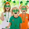 Winlyn Bulk St. Patrick’s Day Novelty Jewelry Assortment St. Pat’s Party Favors Supplies Shamrock Necklace Coins Head Bopper Bracelet Tattoo Mustaches Accessories for St. Patty’s Day Irish Party Decor