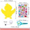 Winlyn 24 Sets Easter Decorations DIY 3D Chick Hatching from Egg Ornaments Easter Craft Kits Foam Easter Stickers Pom-poms Googly Eyes for Kids Party Favors Spring Classroom Activity Art Project