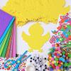 Winlyn 24 Sets Easter Decorations DIY 3D Chick Hatching from Egg Ornaments Easter Craft Kits Foam Easter Stickers Pom-poms Googly Eyes for Kids Party Favors Spring Classroom Activity Art Project
