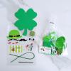 Winlyn 27 Sets St. Patrick’s Day Decorations Lucky Shamrock Ornaments DIY St. Pat’s Craft Kits Four-Leaf Clover Irish Lucky Shamrock Foam Stickers for Kids Party Classroom Home Activities Art Project