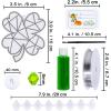 Winlyn 27 Sets St. Patrick’s Day Shamrock Suncatchers Ornaments Decorations DIY Window Paint Art Suncatchers St. Pat’s Craft Kits Lucky Four-Leaf Clover Sun Catchers for Kids Party Classroom Activity