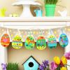 Winlyn 32 Sets Easter Craft Kits DIY Egg Ornaments Decoration Art Sets Assorted Foam Egg Ornaments Spring Foam Stickers for Kids Classroom Activities Party Favors Art Project