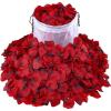 Winlyn 3000 Pcs Red Silk Rose Petals Set – Scented Ready-to-use Separated Realistic Artificial Rose Flower Petals for Romantic Night for Her for Him for Weddings Anniversaries Valentine’s Day Decor(Red)