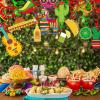 Supla 30 pcs Fiesta Hanging Swirl Decorations Mexican Fiesta Cinco De Mayo Party Swirls Hanging Swirl Streamers Foil Hanging Ceiling Décor for Ceiling Spiral Decorations Party Backdrops