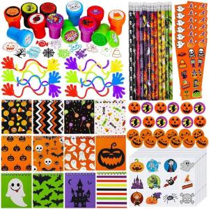 Winlyn 96-Piece Halloween Stationery Toy Assortment – Prizes, Rewards & Party Favors for Kids