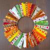Supla 18 Rolls 90 Yards Assorted Fall Ribbons Bulk – Decorative Prints Grosgrain, Satin, Organza, Velvet 1″ W for Season Wedding Festival Gift Wrapping Bows Crafts