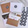 Winlyn 150 Sets Bulk Blank Thank You Cards with Envelopes Stickers Assortment 6 Design of Chalkboard Floral Watercolor Wildflower Thank You Greeting Cards Note Cards for Wedding Bridal Baby Shower