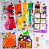 Winlyn 24 Sets Halloween Crafts Kits DIY Halloween House Ornaments Decorations Art Sets Monster Ghost Bat Foam Stickers Fall Arts and Crafts for Kids Classroom Activities Trick-or-Treat Party Favors