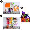 Winlyn 24 Sets Halloween Crafts Kits DIY Halloween House Ornaments Decorations Art Sets Monster Ghost Bat Foam Stickers Fall Arts and Crafts for Kids Classroom Activities Trick-or-Treat Party Favors