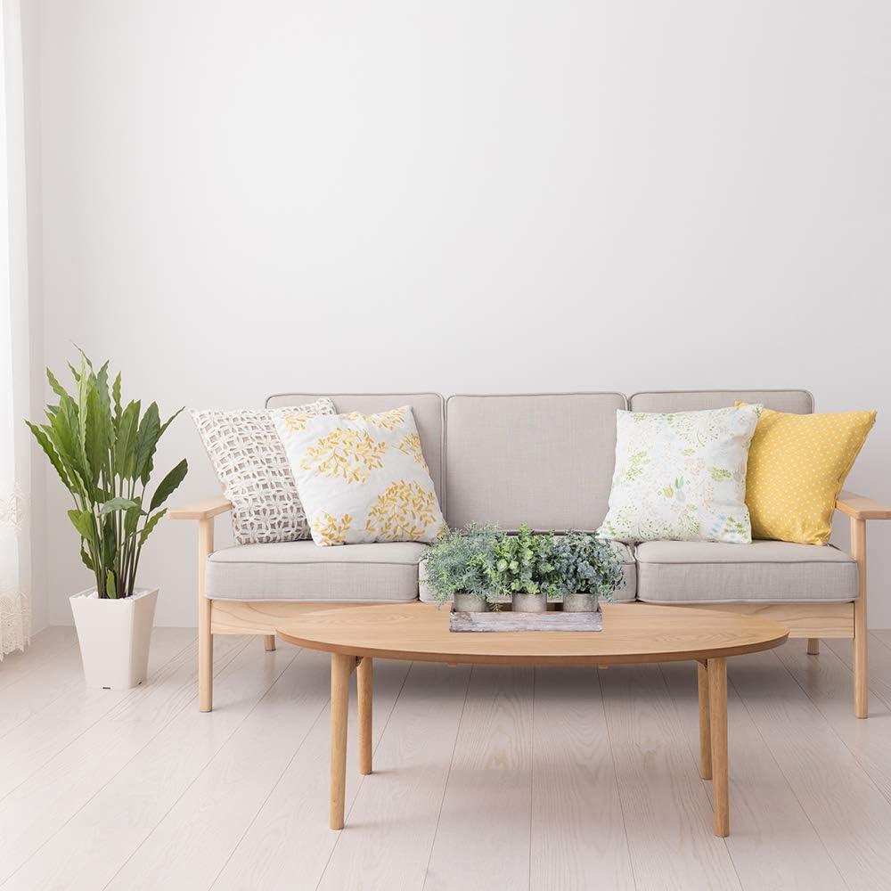 image:imageWinlyn Set of 3 Mini Potted Artificial Eucalyptus Plants Faux Rosemary Plant Assortment with Wood Planter Box for Indoor Office Desk Apartment Wedding Tabletop Greenery Decorations 87 Tall