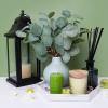 18 Pcs Fake Eucalyptus Leaves Stems Bulk Artificial Oval Eucalyptus Leaves Branches with Seeds in Grey Green for Wedding Holiday Greenery Decoration Indoor Floral Vase Bouquet Centerpiece Arrangement(Green)