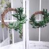 Supla 2 Pack 11.4′ Silk Hanging Willow Jungle Leaves Greenery Vines Garland Fake Willow Twigs String in Green for Indoor Outdoor Wedding Decor Jungle Party Crowns Wreath
