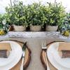Winlyn Set of 3 Mini Artificial Potted Plants Faux Seeded Boxwood Greenery Arrangement with Wood Planter Box for Indoor Office Apartment Wedding Tabletop Decorations 8.5″ Tall