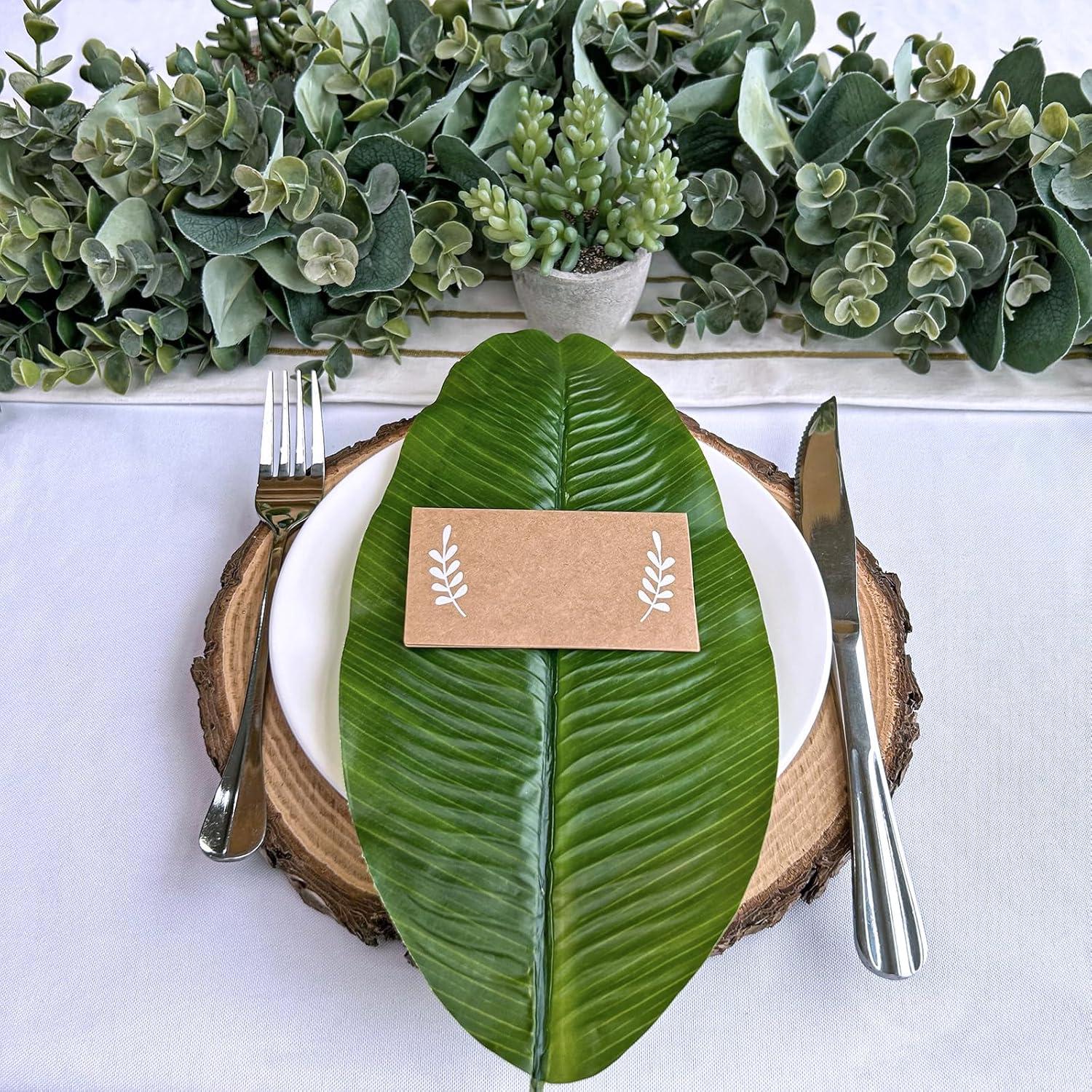 image:imageWinlyn 15 Pcs Assorted Artificial Tropical Leaves Set Decorative Real Touch Faux Tropical Monstera and Palm Leaf with Stems for Hawaiian Luau Safari Beach Jungle Tiki Party Summer Wedding Home Dcor