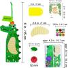Winlyn 32 Sets Jungle Animal Crafts Kits DIY Jungle Safari Zoo Wild Animal Bookmarks Decorations Art Set Tiger Lion Zebra Foam Stickers for Kids Party Favors Classroom Activities Reading Rewards