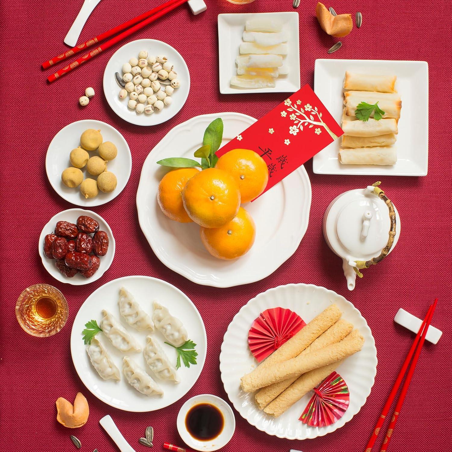image:imageSupla 120 Pcs 6 Design Chinese Hong Bao Red Envelopes Lucky Money Envelopes Red Packet Lai See Lucky Packet Cash Envelope Red Pockets for Chinese New Year Wedding Birthday Year of The Dragon 2024