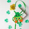 24 Sets St. Patrick’s Day Decorations Owl Shamrock Ornaments DIY St. Pat’s Craft Kits Assorted Owl Four-Leaf Clover Irish Lucky Shamrock Foam Stickers for Kids Classroom Home Activity Gift Art Project