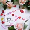 600 Pcs 3 Sizes 4 Colors Assorted Heart Stickers Self Adhesive Foam Hearts Valentine Heart Shaped Decals in Glitter and Matte Red Pink White Light Pink for Valentine’s Day Crafts Décor