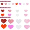 600 Pcs 3 Sizes 4 Colors Assorted Heart Stickers Self Adhesive Foam Hearts Valentine Heart Shaped Decals in Glitter and Matte Red Pink White Light Pink for Valentine’s Day Crafts Décor