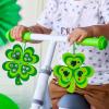 Winlyn 24 Sets St. Patrick’s Day Shamrock Ornaments Decorations DIY St. Pat’s Craft Kits Assorted Foam Lucky Shamrock Four-Leaf Clover Stickers for Kids Classroom Activities Party Favors Art Project