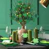 Winlyn 6 Pcs St. Patrick’s Day Shamrock Picks Artificial Green Clover and Berry Stems Lucky Shamrock Decorative Stems 16.5″ for St. Patrick’s Day Party Home Floral Arrangement Wreath Centerpiece