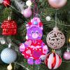 Winlyn 24 Sets Valentine’s Day Polar Bear Ornaments Decorations DIY Valentine Craft Kits Assorted Polar Bear Shaped with Heart Valentine Stickers for Kids Valentine Classroom Activities Gift Exchange
