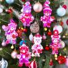 Winlyn 24 Sets Valentine’s Day Polar Bear Ornaments Decorations DIY Valentine Craft Kits Assorted Polar Bear Shaped with Heart Valentine Stickers for Kids Valentine Classroom Activities Gift Exchange
