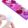 Winlyn 36 Sets Valentine’s Day Decorations DIY Heart Bookmarks Valentine Craft Kits Blank Foam Bookmarks with Valentine Foam Stickers for Kids Classroom Activities Reading Party Favors Gift Exchange