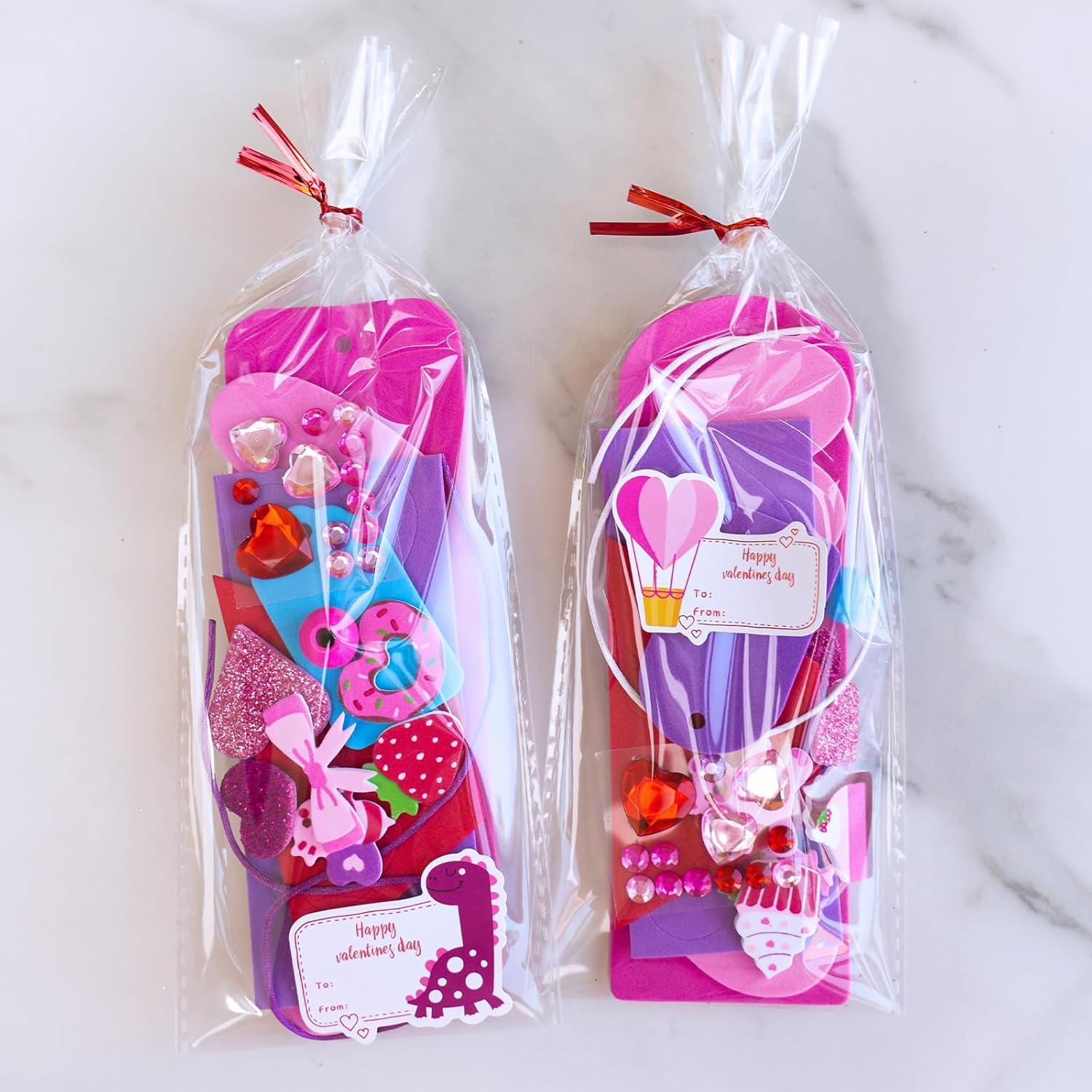 image:imageWinlyn 36 Sets Valentines Day Decorations DIY 3D Heart Bookmarks Valentine Craft Kits Blank Foam Bookmarks with Hearts Foam Stickers for Kids Classroom Activities Reading Party Favors Gift Exchange