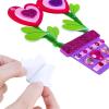 Winlyn 24 Sets Potted Heart Flower Craft Kits DIY Valentine’s Day Ornaments Decorations Heart Foam Stickers Arts and Crafts for Kids Spring Birthday Classroom Activities Party Favors Gift Exchange