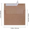 Supla 150 Pcs A7 Invitation Envelopes in Brown Kraft Peel & Seal Self Seal 5 1/4 x 7 1/4 Envelopes 100lbs. Paper Stock for Weddings Shower Invitations Mailings Announcements 5 x 7 Greeting Cards