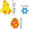 536 Pcs Bulk Easter Foam Stickers Assortment Glitter Easter Egg Cross Bunny Chick Lamb Tulip Flower Foam Shapes Cutouts for Kids Easter Craft Card Making Scrapbooking Embellishments Basket Decoration