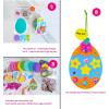 Winlyn 24 Sets Easter Craft Kits DIY Easter Egg Ornaments Decorations Assorted Easter Egg Foam Stickers Easter Arts and Crafts for Kids Spring Easter Home Classroom Activities Party Favors Art Project