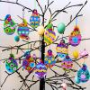 Winlyn 24 Sets Easter Craft Kits DIY Easter Egg Ornaments Decorations Assorted Easter Egg Foam Stickers Easter Arts and Crafts for Kids Spring Easter Home Classroom Activities Party Favors Art Project