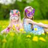 Winlyn 24 Sets Spring Masks Craft Kits DIY Foam Easter Kids Party Mask Art Sets Bee Frog Owl Bunny Chick Lamb Butterfly Face Mask Stickers for Kids Spring Classroom Activities Party Favors Art Project