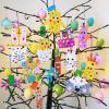 Winlyn 26 Sets Easter Craft Kits Spring Crafts DIY Craft Stick Easter Ornaments Decorations Art Sets Bunny Chick Lamb Flower Foam Stickers Arts and Crafts for Kids Classroom Activities Party Favors